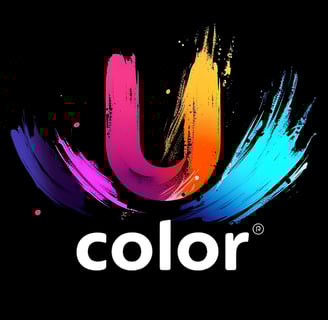a colorful logo for a color - changing color scheme