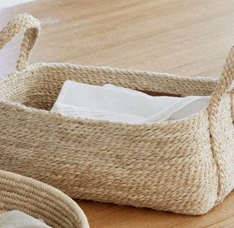 Jute tray basket