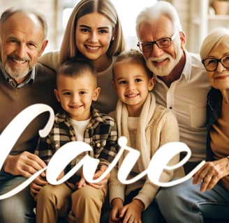 Grandparents and grandchildren spending time together, symbolizing family legacy.