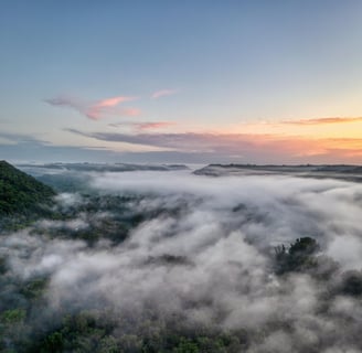 Driftless Bluffs and Clouds