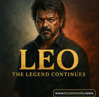 Leo: The Legend Continues with cinematic realistic visuals, starring Vijay