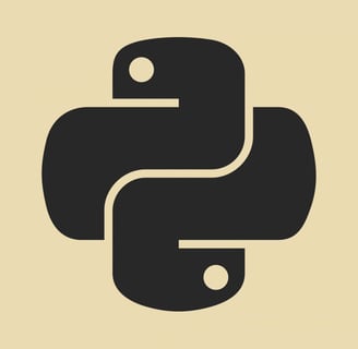 Python icon: popular programming language for data analysis, automation, and machine learning