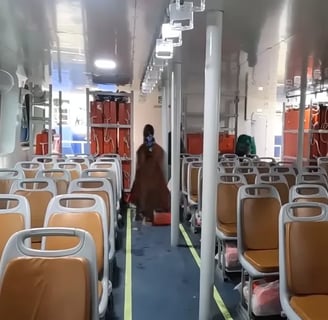 Seating area of the Dheu Cruise