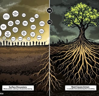 surface discussions vs root discussions