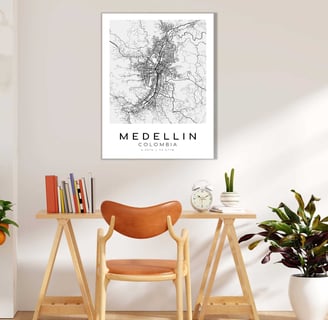 Cuadro Mapa Medellín