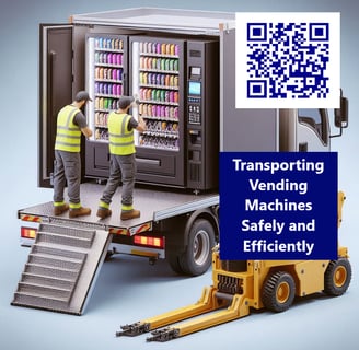 vending-machine-transport.net-2-men-on-back-of-truck-moving-2-vending-machines-Transporting Vending