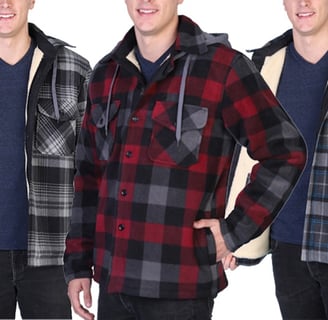 Mens flannel shirts jackets