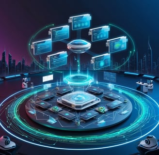 a futuristic futuristic technology device with a futuristic technology device
