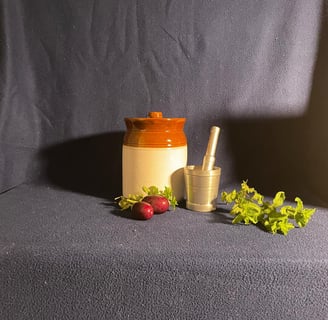 Simple household objects set up with unidirectional light source