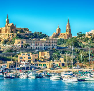 View of Mgarr Harbour.