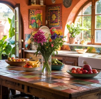Colorful Bohemian Style Kitchen