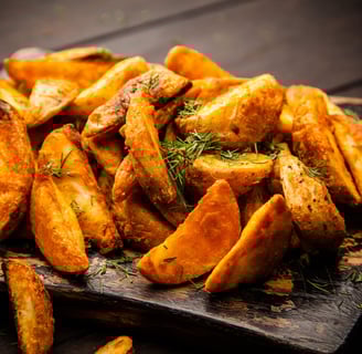 Baked Garlic Parmesan Potato Wedges