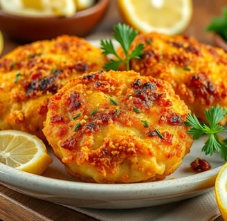 crispy lemon crab cakes