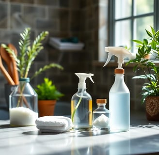 a variety of DIY All-Natural Cleaning Products