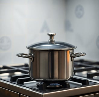 a pot on a stove top