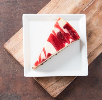 Strawberry Swirl Keto Cheesecake