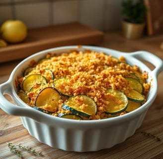 Zucchini and Yellow Squash Au Gratin