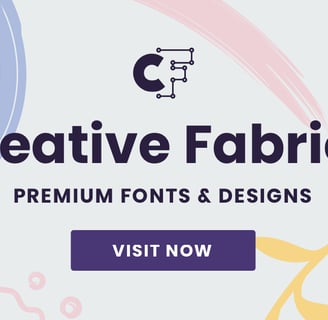 Representing a diverse platform for creative assets, including fonts, graphics, and illustrations