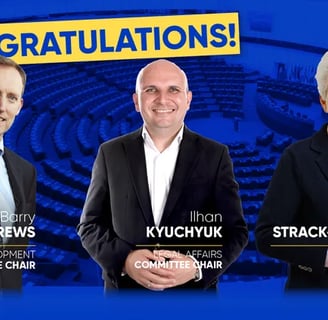 Liberal MEPs Elected to Chair Key European Parliament Committees