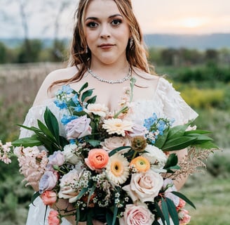 Bride Holding Bouquet