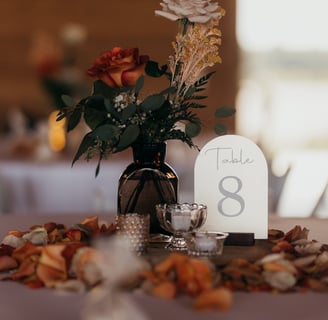 Photo of Table Center Piece Flowers