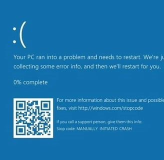 Laptop Blue Screen Error & Os Issues