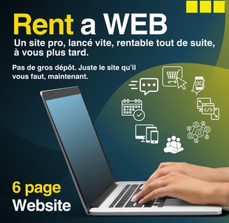a person using a laptop computer with icons representing online shop, web design, responsive design