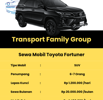 sewa mobil toyota fortuner lhokseumawe aceh