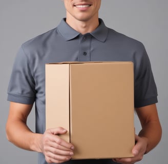 a man holding a box