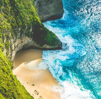 Pristine beaches in Indonesia