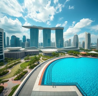 An iconic symbol of Singapore's modern skyline, Marina Bay Sands boasts a unique architectural desig