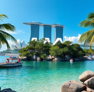 Iconic Sentosa Island of Singapore