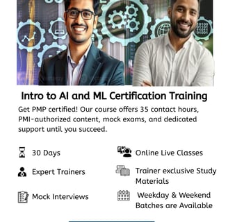 Intro to AI and ML Certification Training