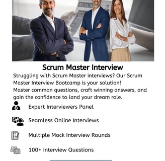 scrum master interview bootcamp
