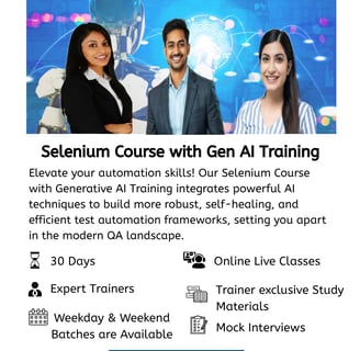Selenium Course with Gen AI Training