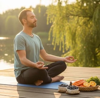 "Abordagem holística para tratamento de esteatose hepática e ansiedade"