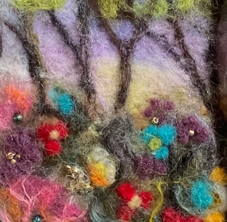 needle and wet felting