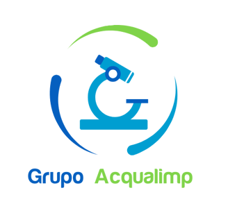 Logo do Grupo Acqualimp, representando a união entre Dedetizadora Acqualimp e Laboratório AMB.