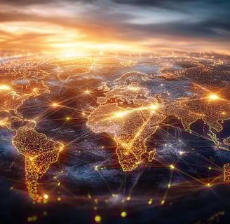 a world map of the world with a map of the world