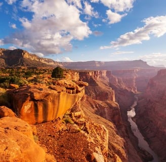 a view of a canyon view of a canyon