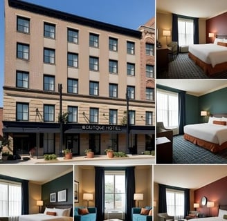 boutique hotels in Nashville pictures from outside and inside