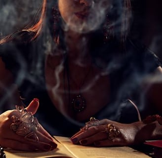 magic - a woman with a cigarette in her hand