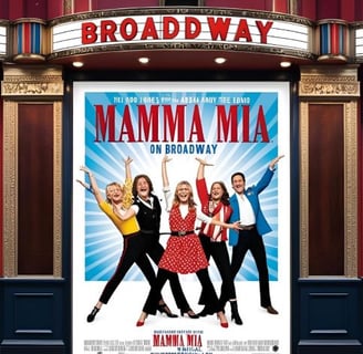 a movie poster for the broadway theatre