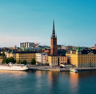 View of Stockholm city, top attractions covered by Stockholm Pass
