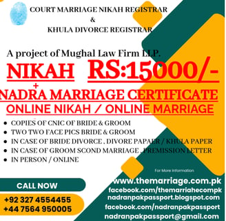 online nikah registration pakistan foreigner oversea