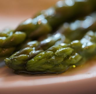 délicieuses asperges vertes