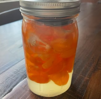 whole fermented habanero peppers