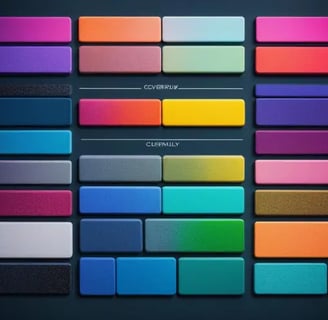 exemple de couleur pour representer sur un design