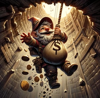 Gnome Prisoner on Rope