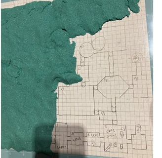 Map with Kinetic Sand level 2